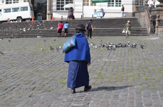 There is a mix of the traditional and the modern here in Quito