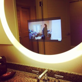 TV in mirror