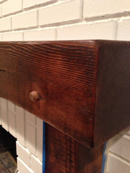 My new yummy fireplace mantle.