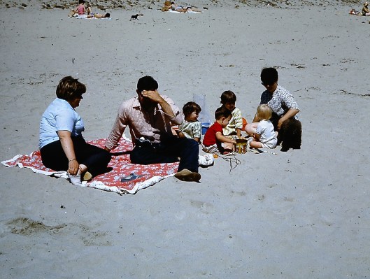 At the beach - 1968